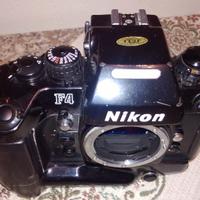 NIKON F4+OBIETTIVO NIKKOR + FLASH SYSTEM+CAVALLETT