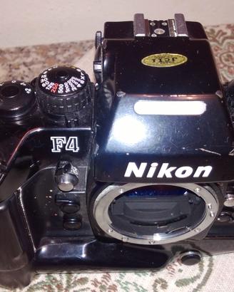 NIKON F4+OBIETTIVO NIKKOR + FLASH SYSTEM+CAVALLETT