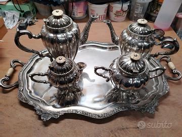 Set teiera in argento Sheffield