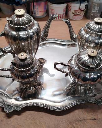 Set teiera in argento Sheffield