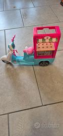 Barbie Mattel Vespa Scooter Street Food