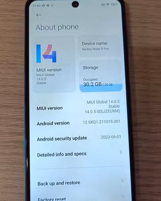smartphone redmi note 9 pro
