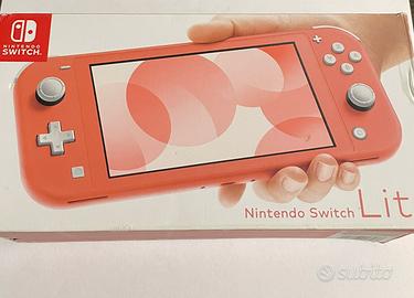 Nintendo switch giochi scatola e caricabatterie