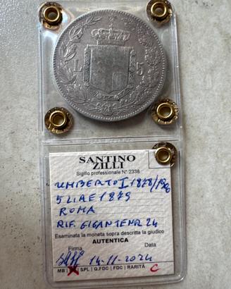 Scudo Umberto I 1879