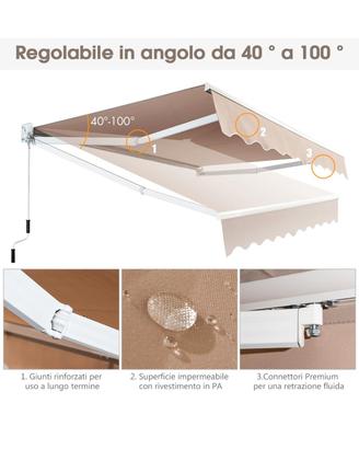Tenda da sole impermeabile 