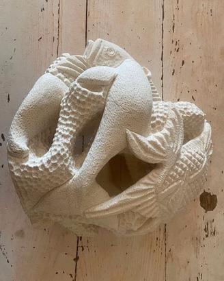 scultura in pietra corallina