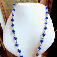 COLLANA VINTAGE IN PERLE DI VETRO DI MURANO