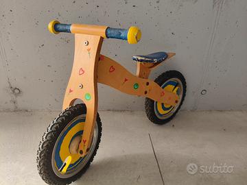 Bici legno senza pedali 12 pollici