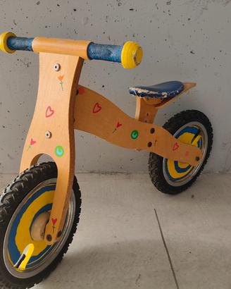 Bici legno senza pedali 12 pollici