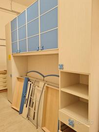 CAMERETTA A PONTE GRIGIO CHIARO -CELESTE