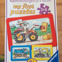 Puzzle veicoli Ravensburger 3x6 pezzi