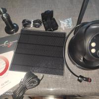 Telecamera con pannello solare . MAI USATA , NUOVA