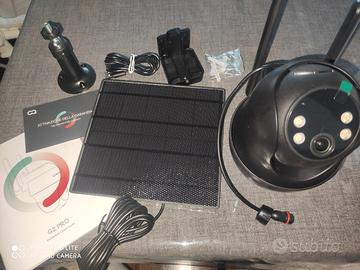 Telecamera con pannello solare . MAI USATA , NUOVA
