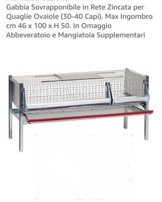 gabbia per quaglie ovaiole