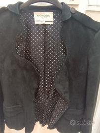 giacca camoscio Yves Saint Laurent taglia 38