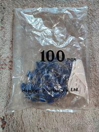 10 Condensatori  Assiali 100uf 16v NOS