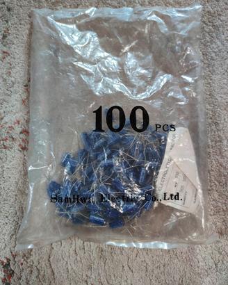 10 Condensatori  Assiali 100uf 16v NOS