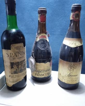 Lotto 3 Bottiglie Spanna Vintage  del Piemonte