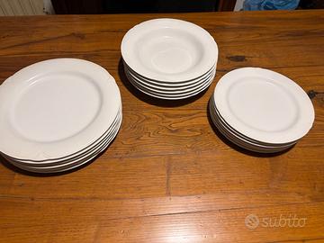 Servizio Tognana da 6 porcellana bianca vintage