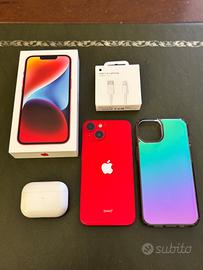 iPhone 14 256GB + AirPods Pro (1ª gen) + Accessori