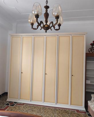 Armadio 6 ante camera beige panna