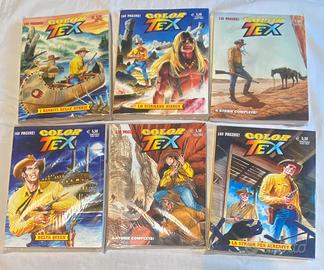 Set fumetti color Tex numeri 2/3/4/5/6/7