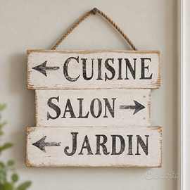 quadretto in legno stile shabby chic