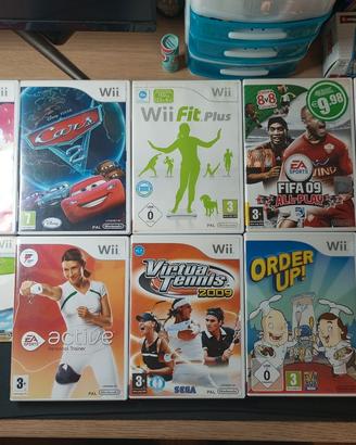 Lotto 9 Giochi Nintendo Wii + Tavoletta uDraw