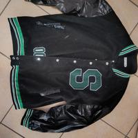 GiaccaGiacca baseball oversize, nero/verde