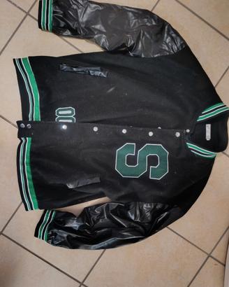 GiaccaGiacca baseball oversize, nero/verde