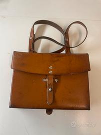 Borsa in pelle vintage 1979 esercito svizzero