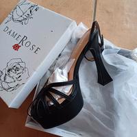 Scarpe nere Dame Rose taglia 38