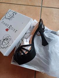 Scarpe nere Dame Rose taglia 38