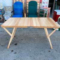 TAVOLO IN LEGNO CON APERTURA A PORTAFOGLIO 70X140 