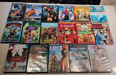lotto 17 dvd bambini cartoni supereroi