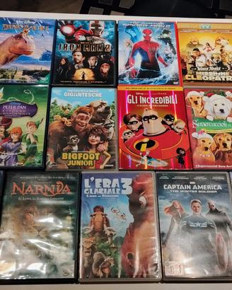 lotto 17 dvd bambini cartoni supereroi