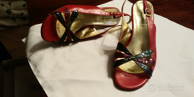 Sandali rosso donna