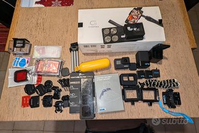 GoPro Hero 7+ filtri+ gymbal + accessori ecc