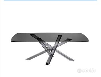 TAVOLO RIFLESSI SHANGAI LIMITED FUMÈ 220x110