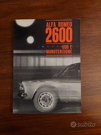 Libretto Uso e Manutenzione Alfa Romeo 2600