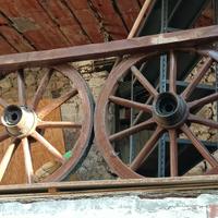 ruote carro in legno