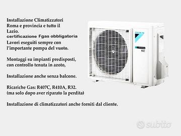 Climatizzatore montaggio