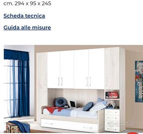 Cameretta ponte come da foto ( bianca )