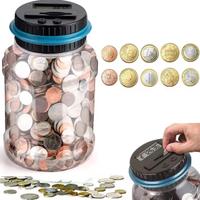 Salvadanaio digitale con display contatore di mone