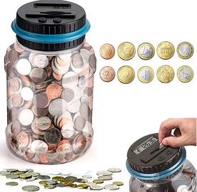 Salvadanaio digitale con display contatore di mone