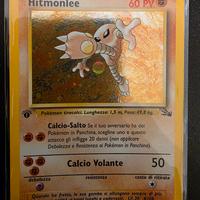 Carta pokemon holo prima edizione Hitmonlee