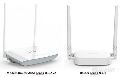 Modem Router ADSL Tenda D302 v2 + router N301