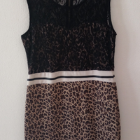 Abito donna tubino con corpino in pizzo