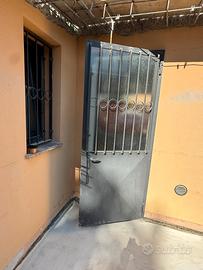 Porta in ferro e vetro 220x90 cm