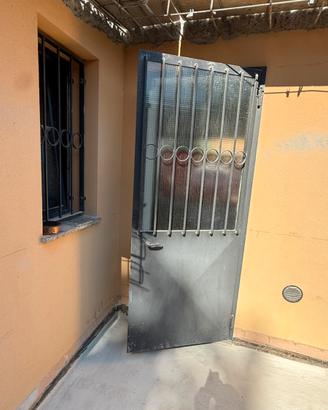 Porta in ferro e vetro 220x90 cm